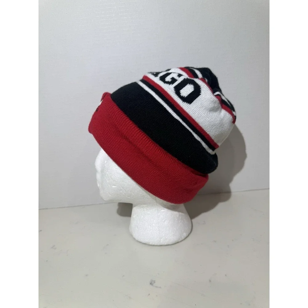 CHICAGO BULLS KNIT BEANIE HAT CUFFED NEW ERA WINDY CITY‎ NBA